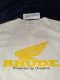 Rhude Oversized Rhonda Powered By Dreams Tee New Vintage Hoodie, Sweatshirt | FlexRushtees.com