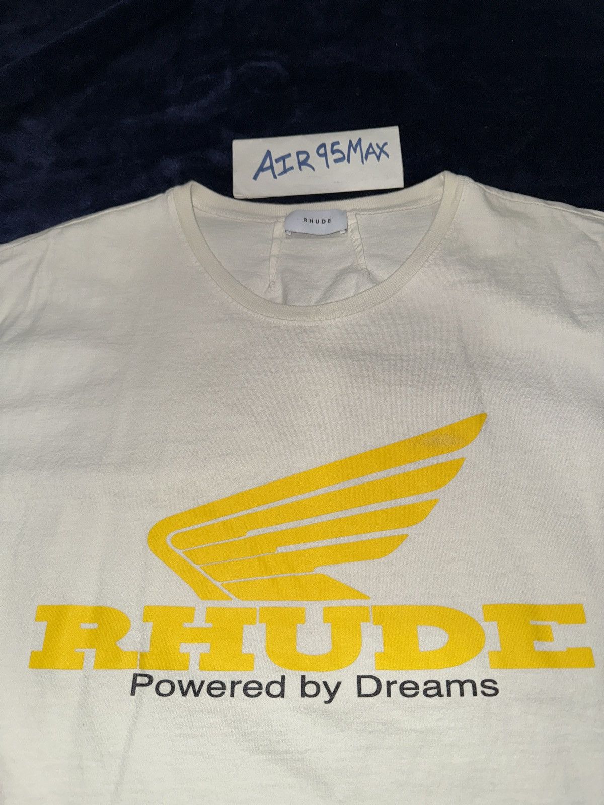 Rhude Oversized Rhonda Powered By Dreams Tee New Vintage Hoodie, Sweatshirt | FlexRushtees.com