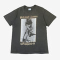 Vintage 1992 Pearl Jam Choices Tee Large Hanes Faded Black Hoodie, Sweatshirt | FlexRushtees.com
