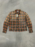 Vale Forever Valley Studded Orange Pumpkin Patch Flannel