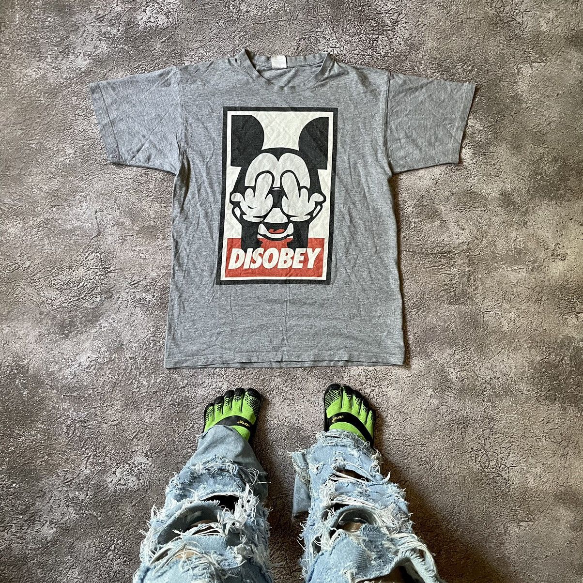 Vintage Y2k Adult Fuck Middle Funger Disobey Funny Tee Hoodie, Sweatshirt | FlexRushtees.com