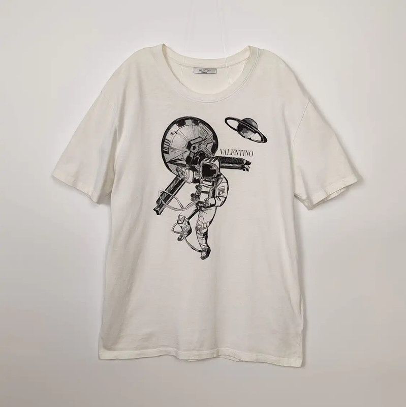 Valentino Men S Astronaut Graphic Cotton T Shirt 0089