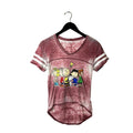 Urban Outfitters Peanuts T Shirt Cartoon Characters Burnout V Neck Bleached S Hoodie, Sweatshirt | FlexRushtees.com