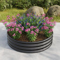Homemade 47 24 11 4 Tall Round Raised Garedn Bed Metal Raised Beds F