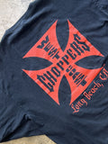 West Coast Choppers Vintage 2000s West Coast Choppers Skeleton Flame Tee Xxl Hoodie, Sweatshirt | FlexRushtees.com
