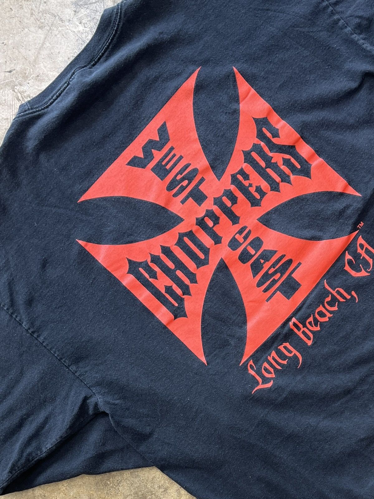 West Coast Choppers Vintage 2000s West Coast Choppers Skeleton Flame Tee Xxl Hoodie, Sweatshirt | FlexRushtees.com