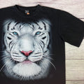 Vintage White Tiger Double Sided Animal T Shirt Hoodie, Sweatshirt | FlexRushtees.com