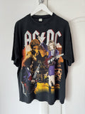 Band Tees Vintage 90s Acdc Double Printed Bootleg Tee Hoodie, Sweatshirt | FlexRushtees.com