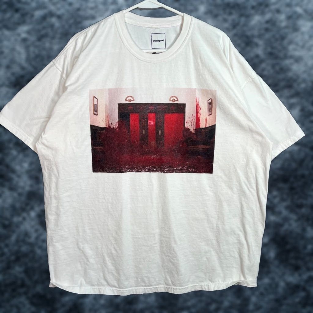 Vintage Dumbgood The Shining Graphic T Shirt Mens 2xl White Cotton Horror Movie Shirt Mens 2xl White