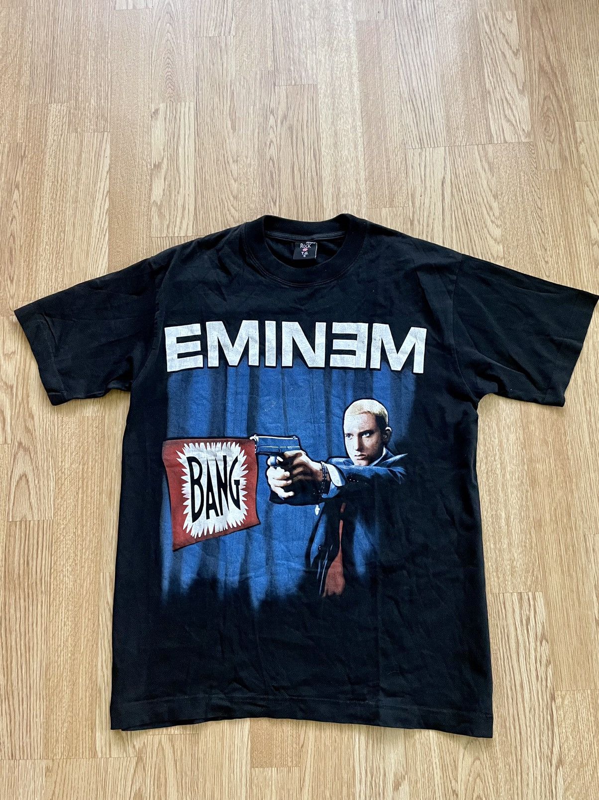 Eminem Vintage 90s The Bang Rap Back Print Tee T Shirt Hoodie, Sweatshirt | FlexRushtees.com