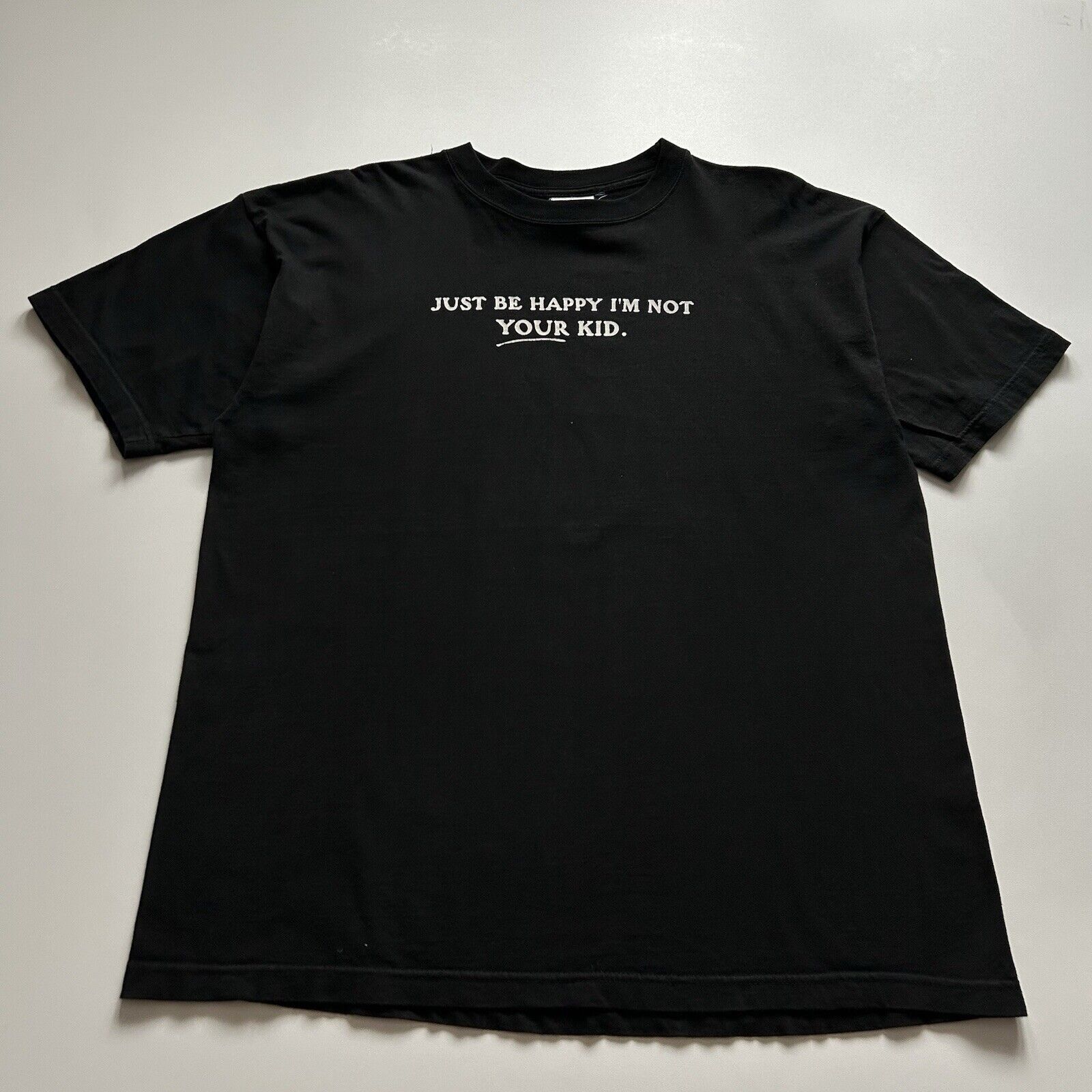 Vintage Y2k Bad Kid Funny Art T Shirt Xl Faded Black Rare Hoodie, Sweatshirt | FlexRushtees.com