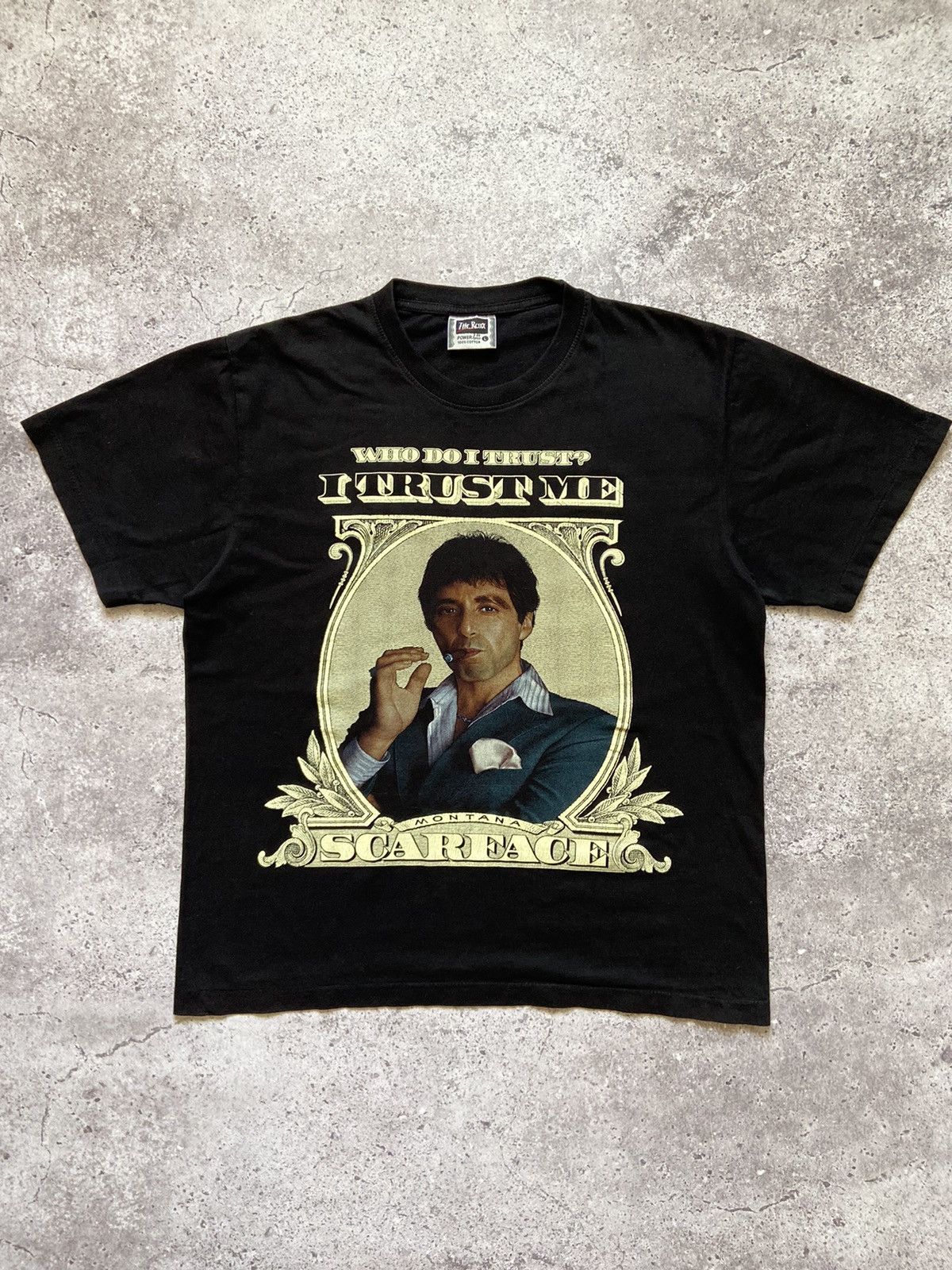 Other Scarface Vintage I Trust Me Vintage Black Logo T Shirt Movie