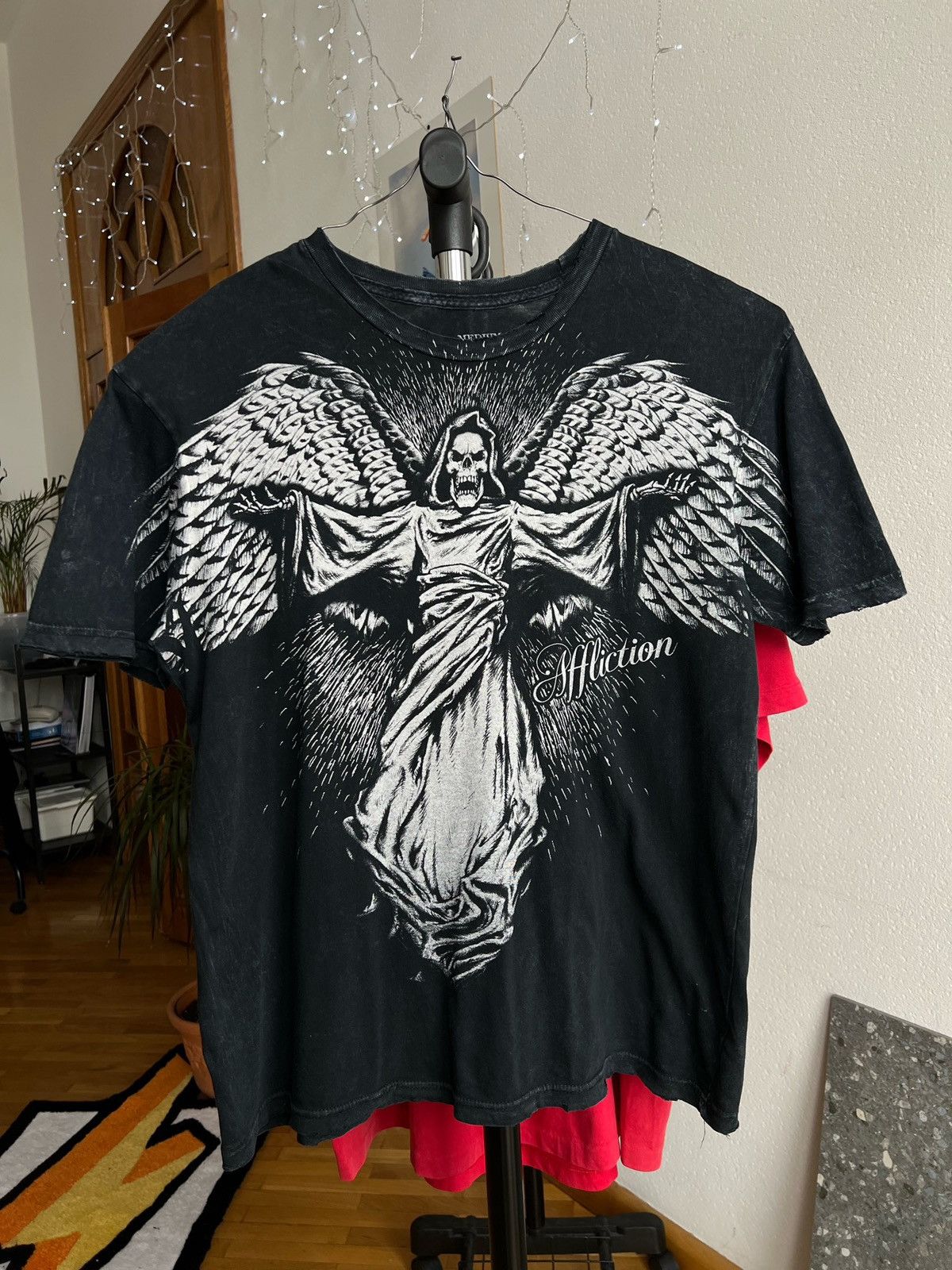Affliction Tshirt Y2k Tee Death Hoodie, Sweatshirt | FlexRushtees.com