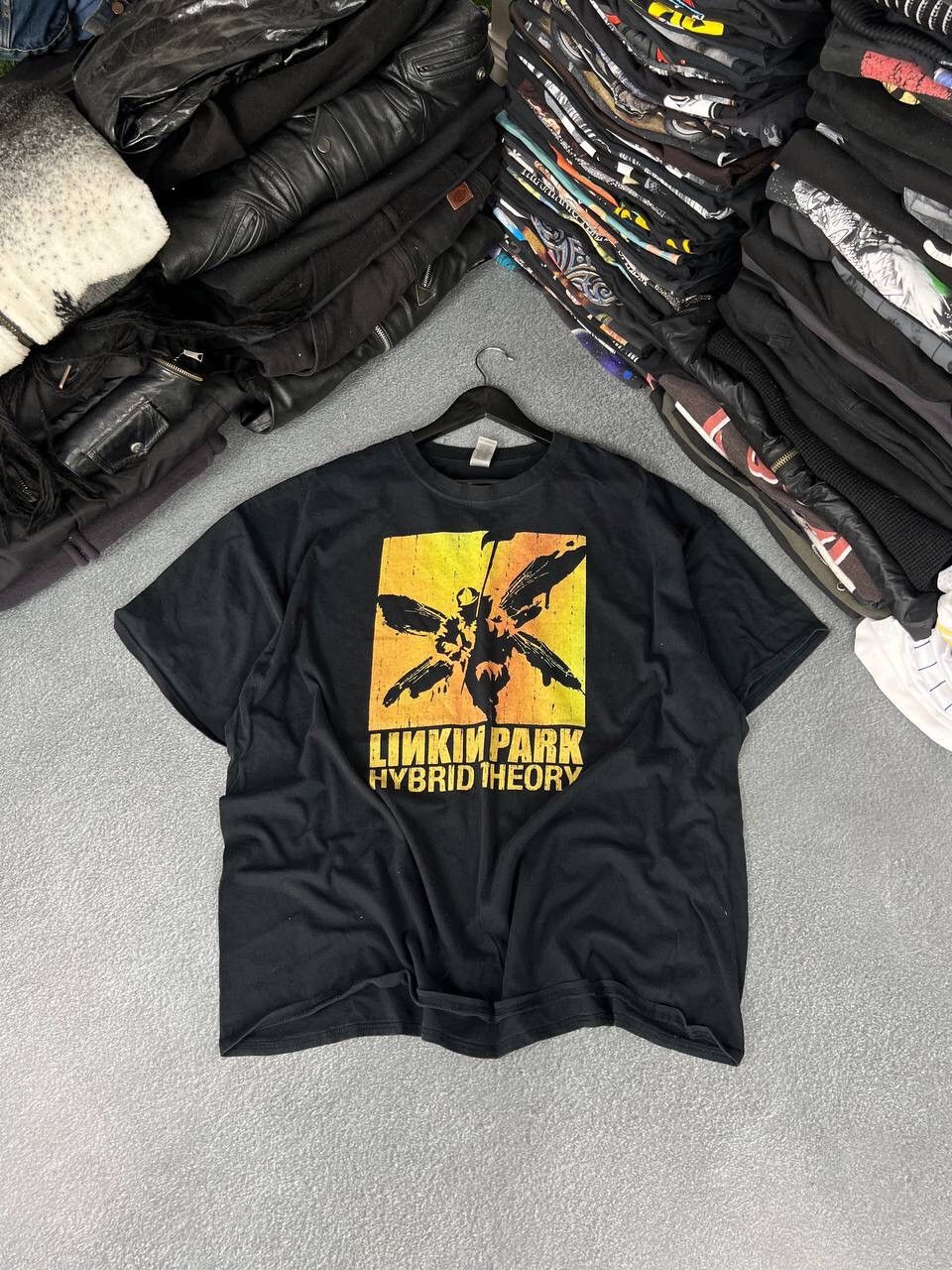 Band Tees Linkin Park Vintage Crazy Print Graphic Band T Shirt Hoodie, Sweatshirt | FlexRushtees.com