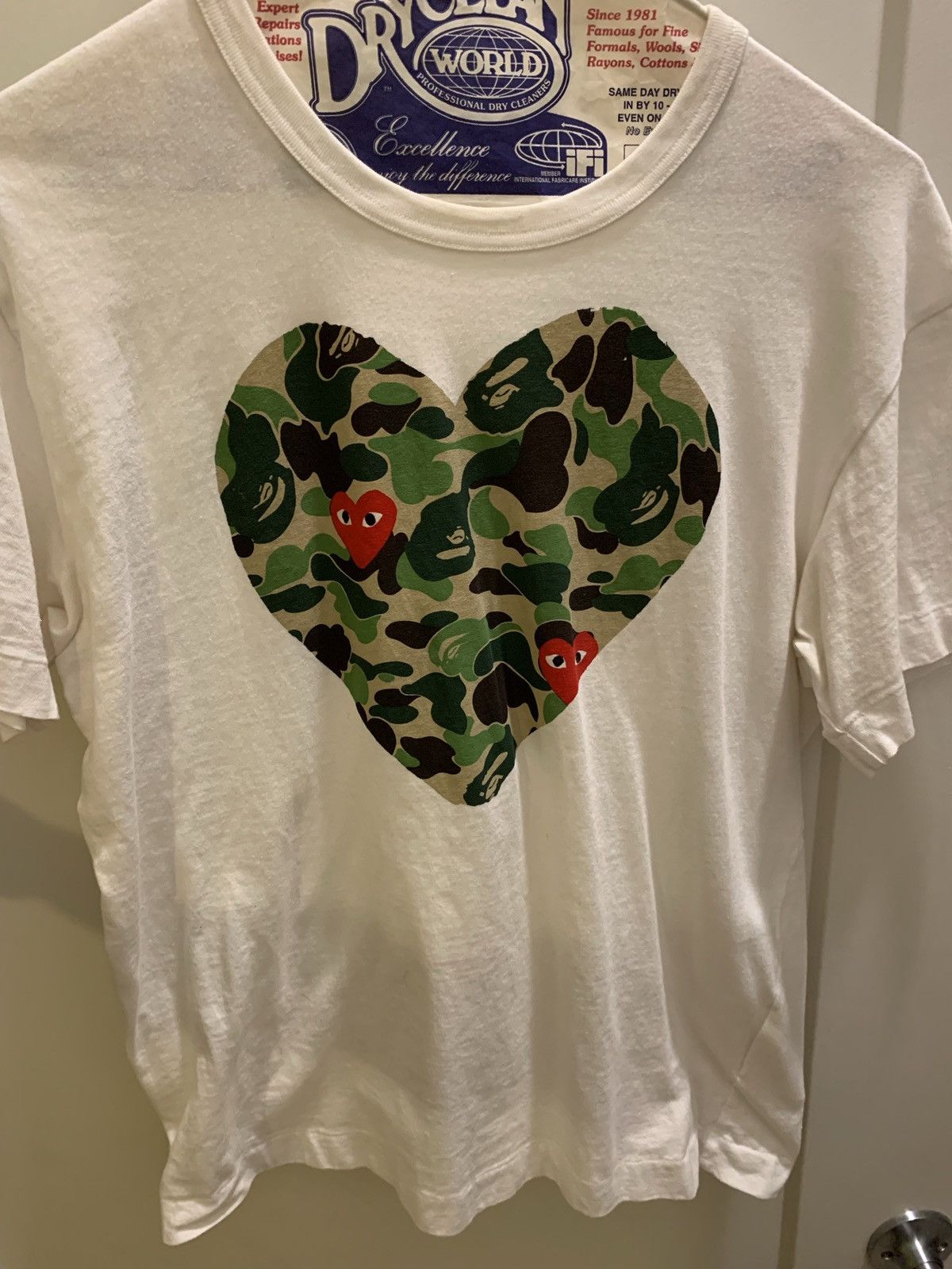 Comme Des Garcons Bape X Comme Des Garcons Cdg Play Spring 2012 T Shirt Size M