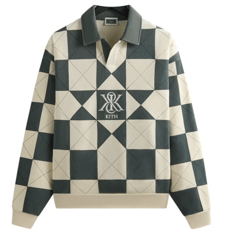Kith Geo Quilted Nelson Rugby Sandrift Size Xl T-Shirts, Hoodie, Sweatshirt | AU16VibeMintTees.com