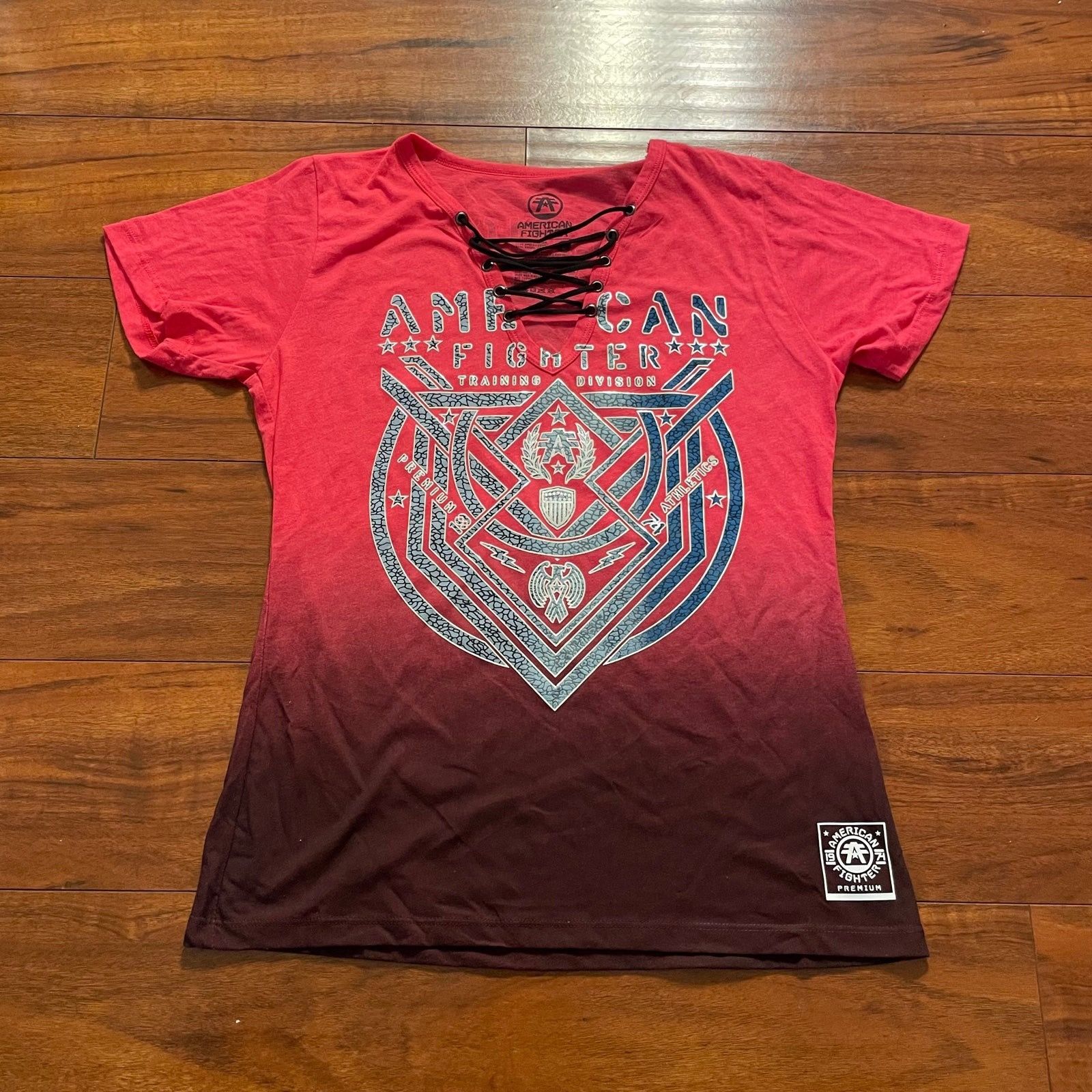 Designer Women S American Fighter Lost Springs T Shirt Sz Small