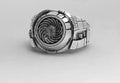 Jewelry Resizeable Metal Mechanics Gear Rings