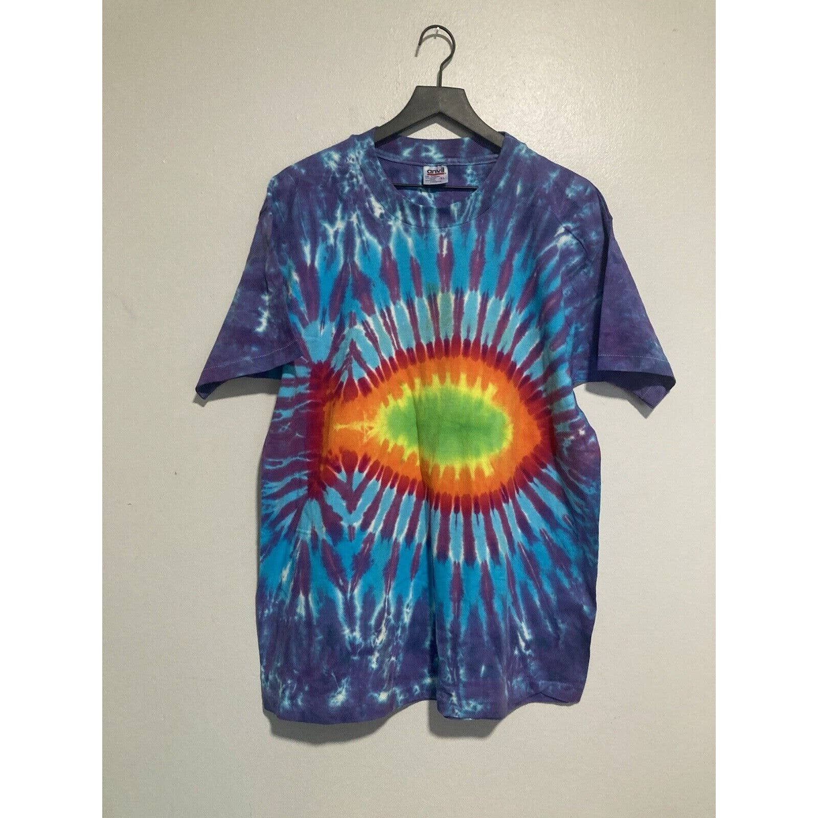 Vintage Phish Tie Dye Band Shirt 90s Xl Pollock Rainbow Hoodie, Sweatshirt | AU16VibeMintTees.com