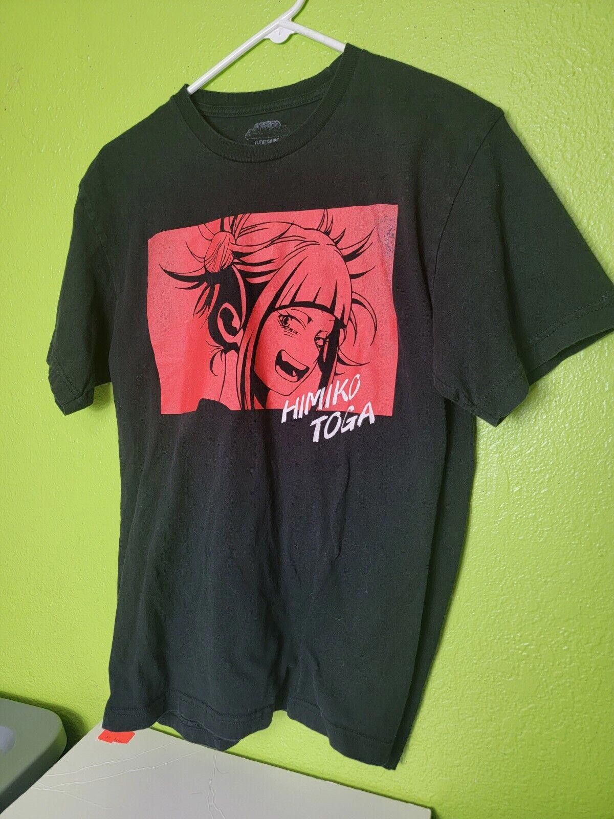 Designer My Hero Academia T Shirt Adult Black Red Graphic Himiko Togo