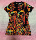 Paul Gaultier Jean Paul Gaultie Psychedelic Color Gradient Portrait Top