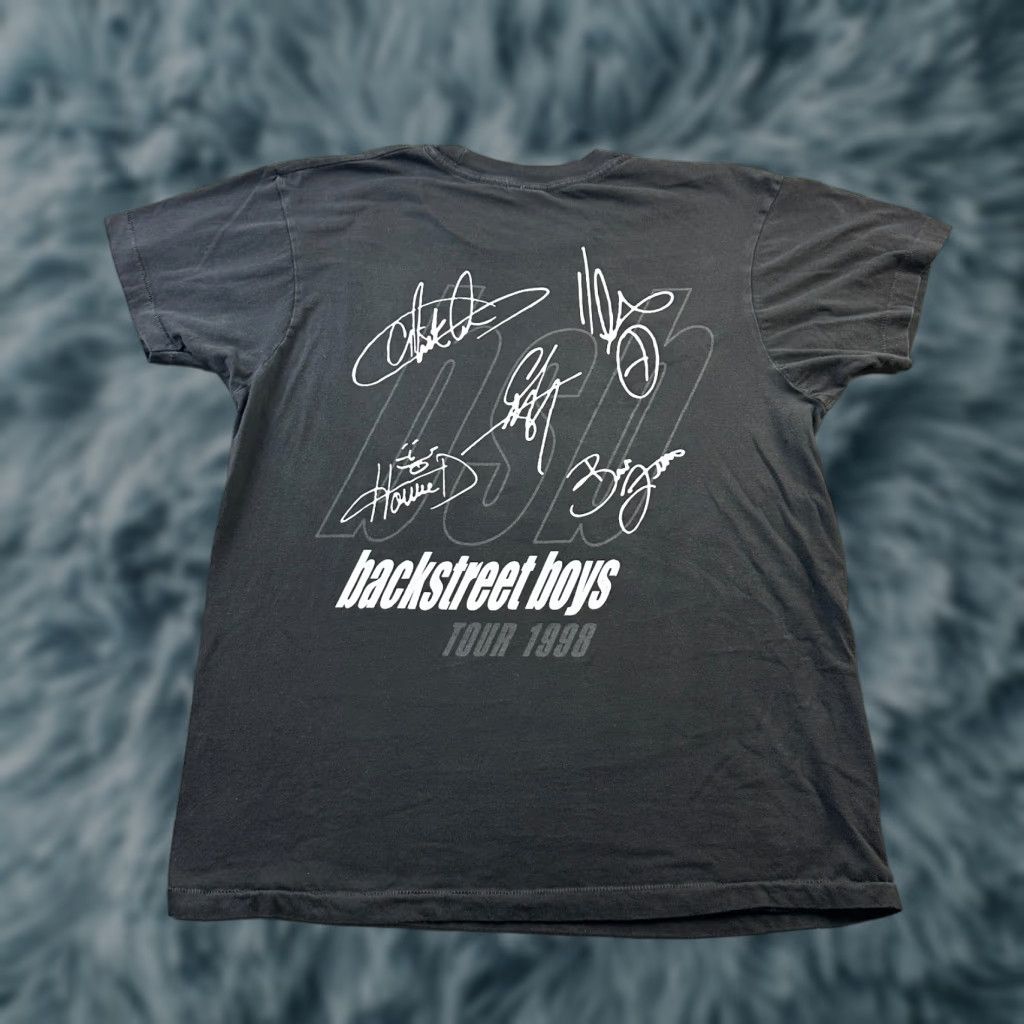 Vintage Screen Stars Shirt Mens M Black 1998 Backstreet Boys T Shirt Crew Neck Short Sleeve