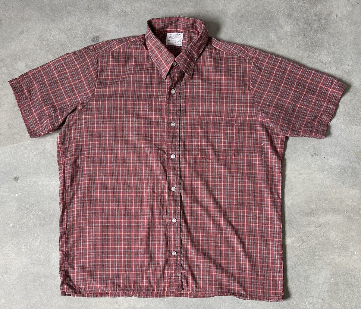 Code Vintage Sovereign Checkered Made In Usa 70s Shirt