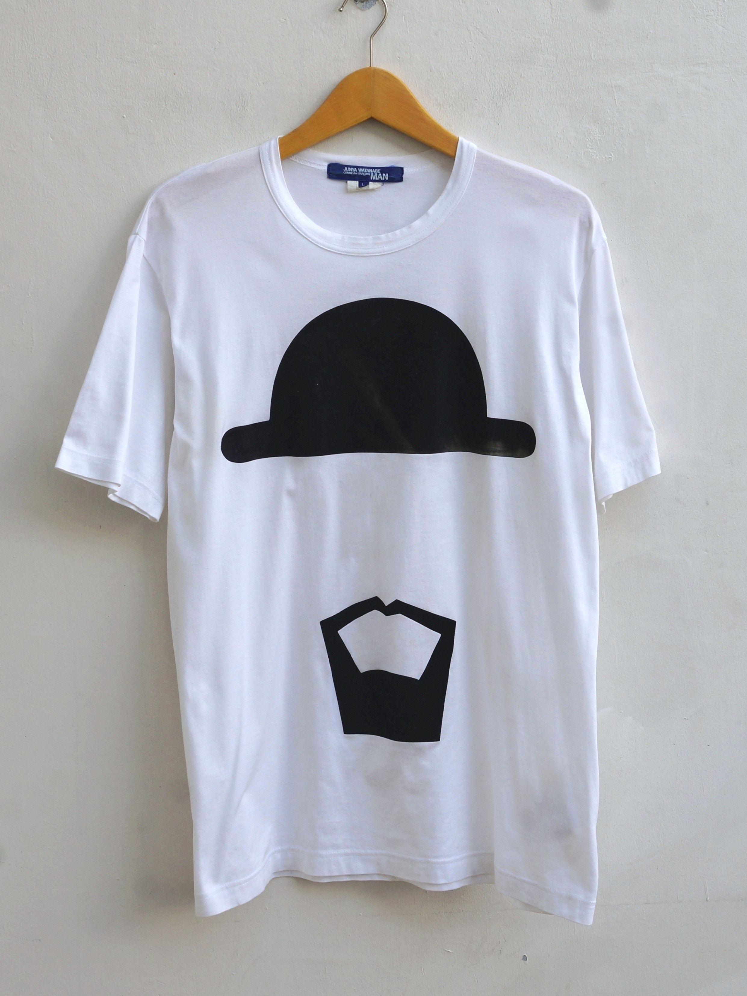Watanabe Junya Watanabe X Comme Des Garcons Ad2015 Velvet Printed Tee