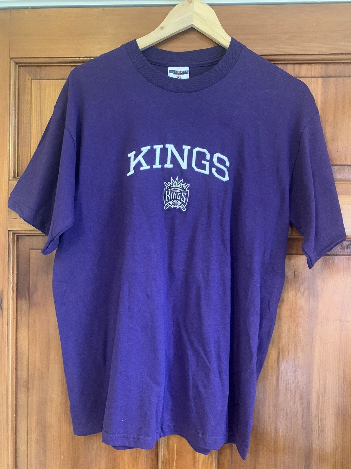 Nba X Vintage Rare Vintage Sacramento Kings Embroidered Jerzees T Shirt
