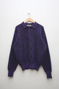 Missoni Sport Wool Blend Purple Knitted Sweater Men S Medium