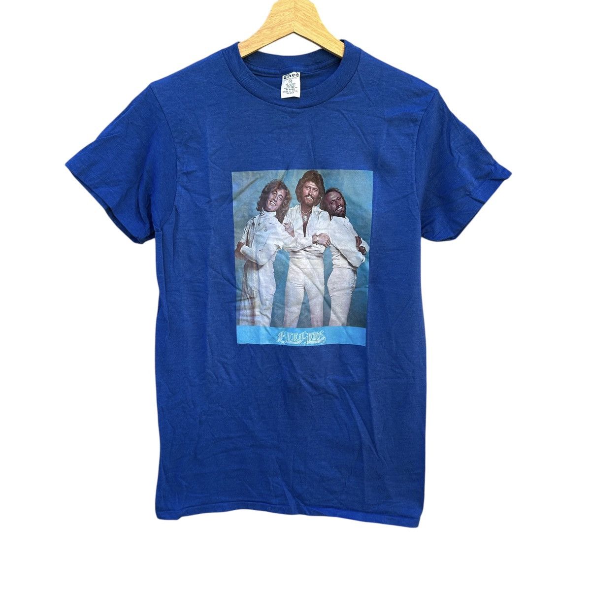 Vintage 70s Bee Gees Band T Shirt Size Medium Disco Rock