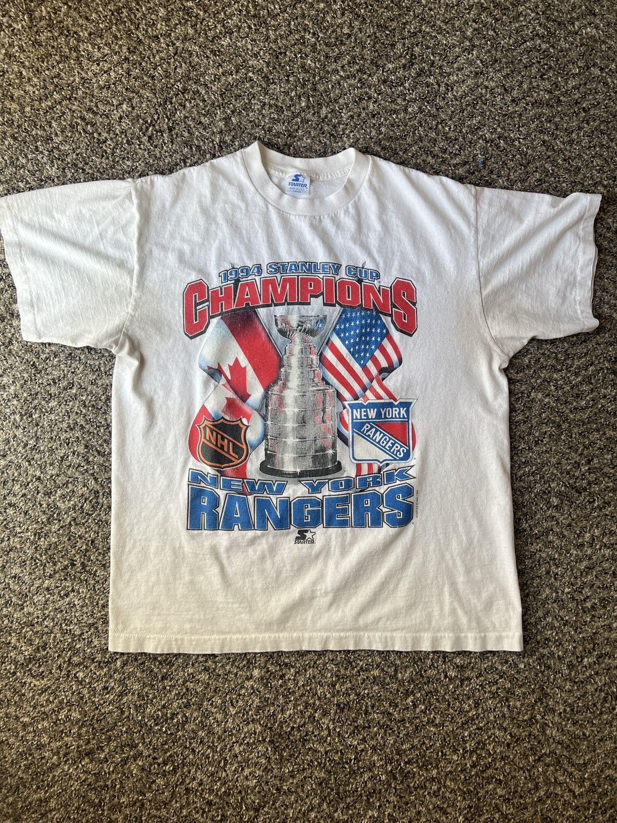 Vintage Starter 1994 New York Rangers Stanley Cup T Shirt