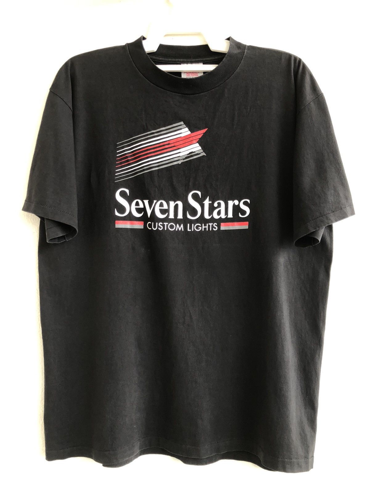 Vintage 90s Seven Stars Custom Lights Tee Hoodie, Sweatshirt | FlexRushtees.com
