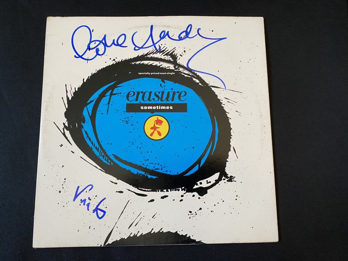 Vintage Erasure Signed Vinyl Record Depeche Mode Yaz T-Shirts, Hoodie, Sweatshirt | FlexRushtees.com
