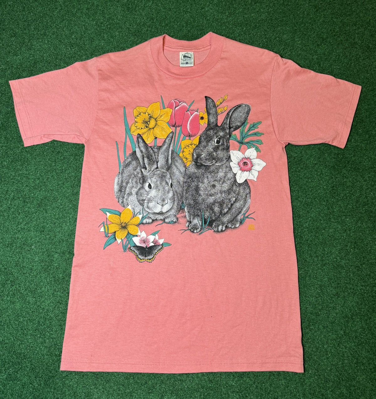 Vintage Vtg 90s Cotton Grove Bunny Rabbits Easter Spring T Shirt Hoodie, Sweatshirt | FlexRushtees.com