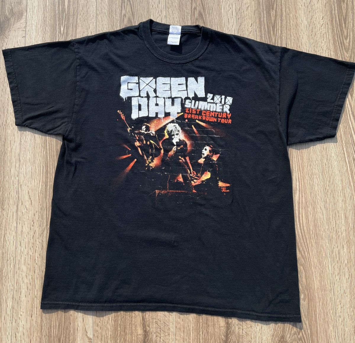 Vintage Green Day American Breakdown Tour Band Tee Shirt Hoodie, Sweatshirt | FlexRushtees.com