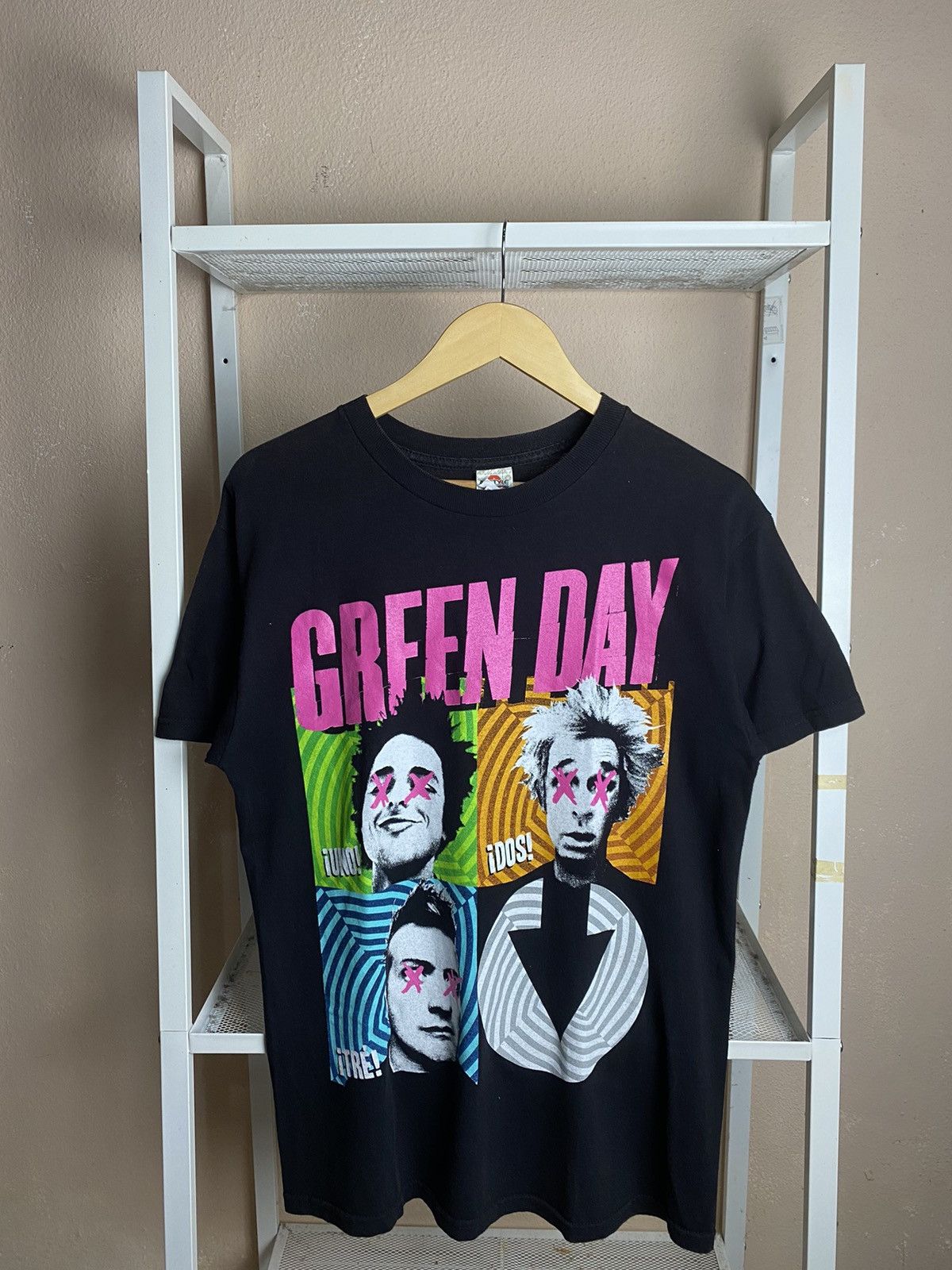 Vintage Y2k Green Day Face Tee Art Indie Band Hoodie, Sweatshirt | FlexRushtees.com
