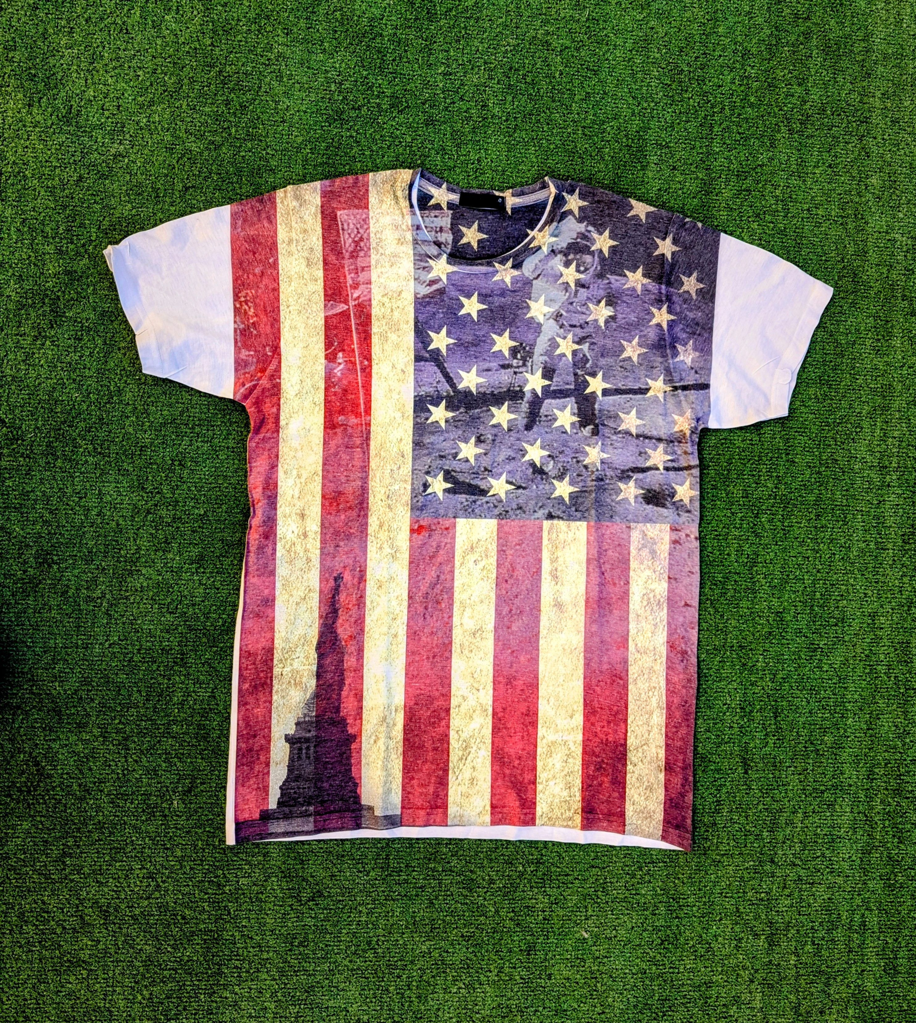 Other 5th Ave American Usa Flag Astronaut Statue Of Liberty Shirt