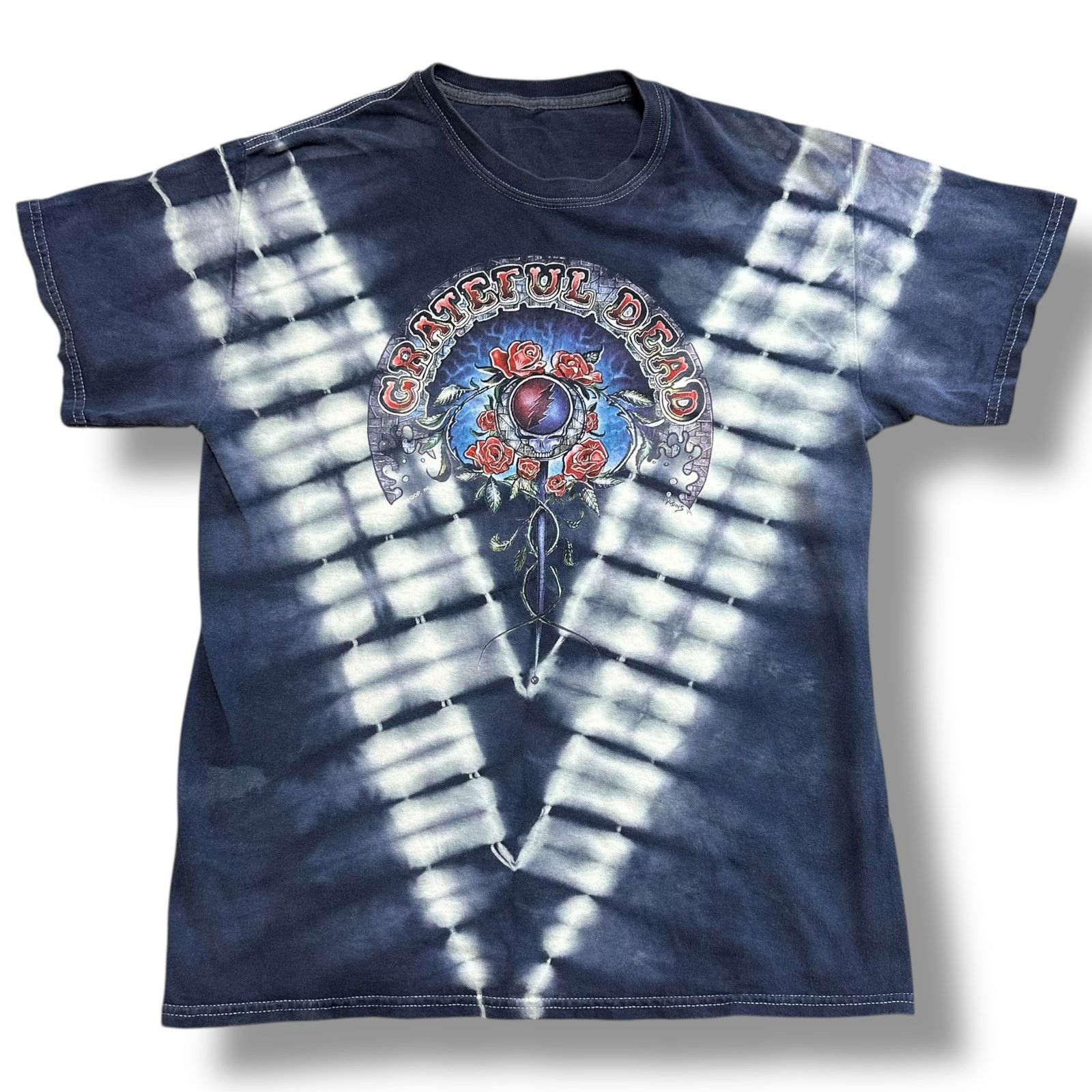 Grateful Dead X Vintage 1994 Grateful Dead Steal Your Face Tie Dye Tee Mike Dubois Hoodie, Sweatshirt | AU16VibeMintTees.com