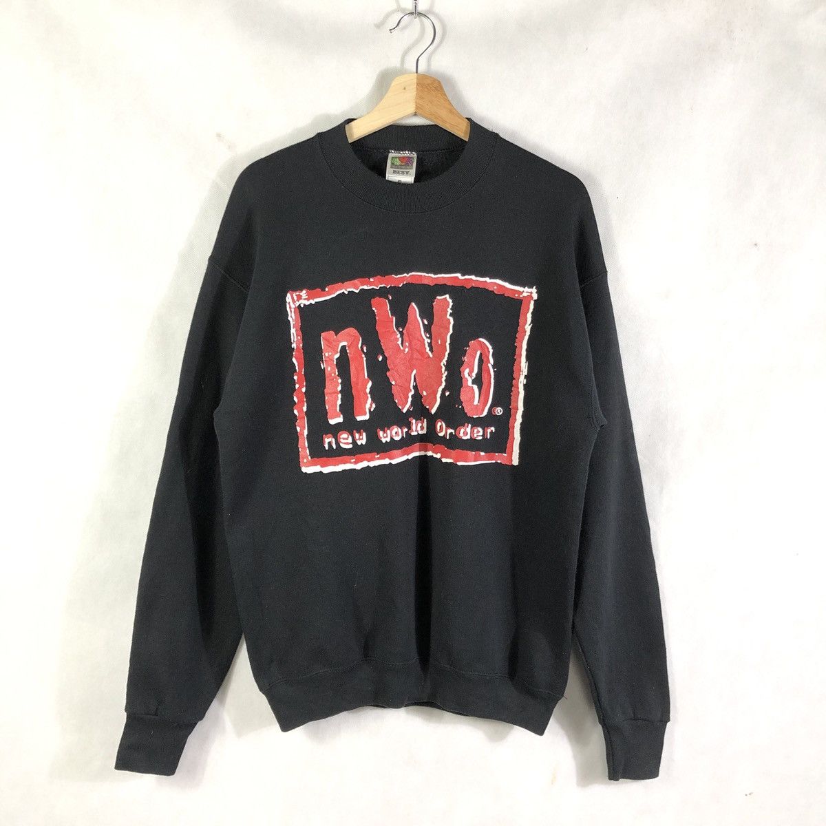 Vintage 90s Nwo New World Order Wolfpac Sweatshirt T-Shirts, Hoodie | FlexRushtees.com