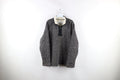 Vintage Orvis Heavyweight Fleece Lined Knit Half Zip Sweater