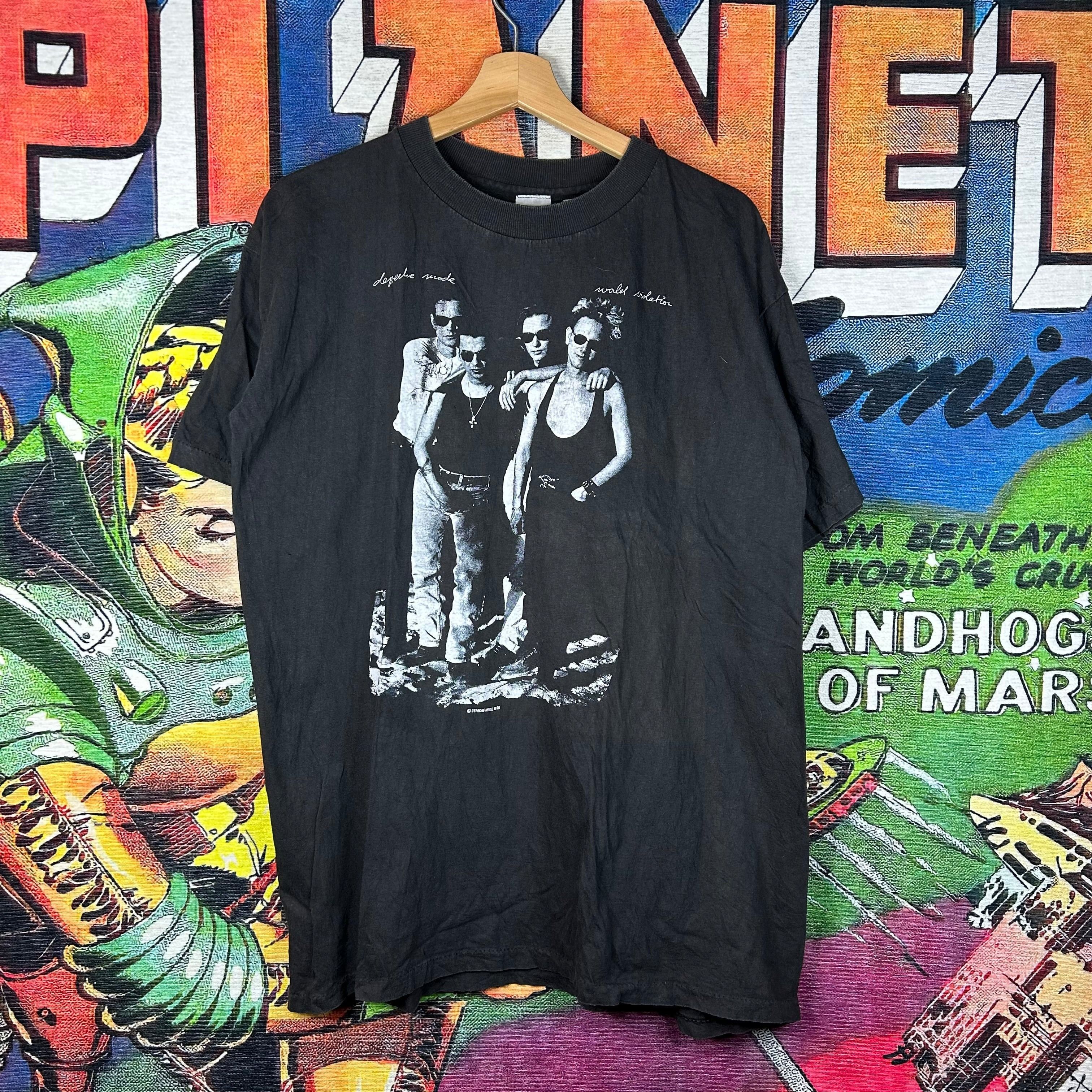 Vintage 90s 1990 Depeche Mode Band Tee Size Xl Hoodie, Sweatshirt | FlexRushtees.com