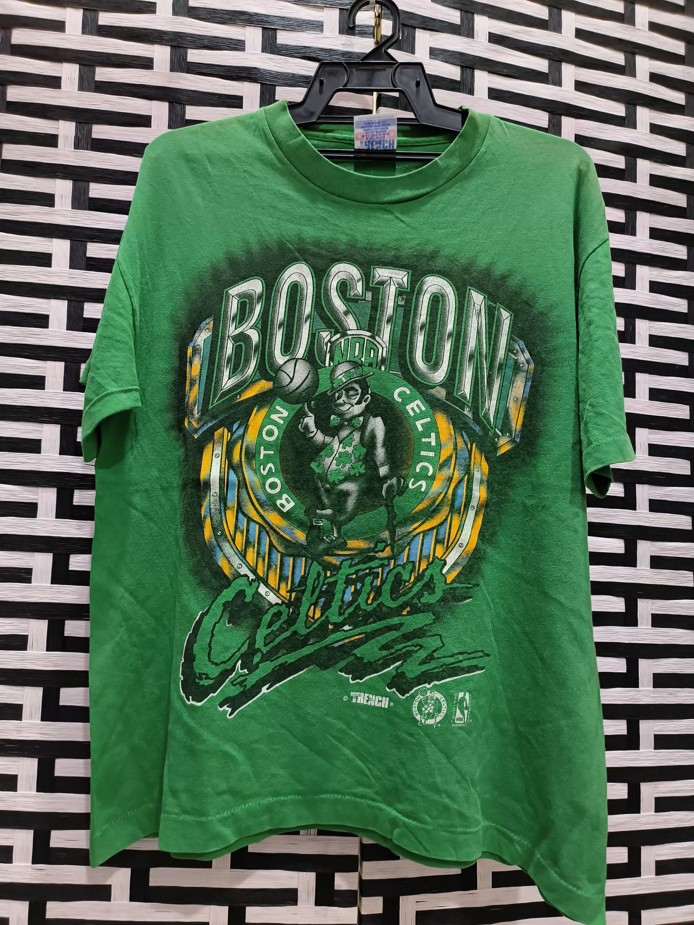 Rare Vintage Boston Celtics X Nba Thrashed Tee Hoodie, Sweatshirt | FlexRushtees.com