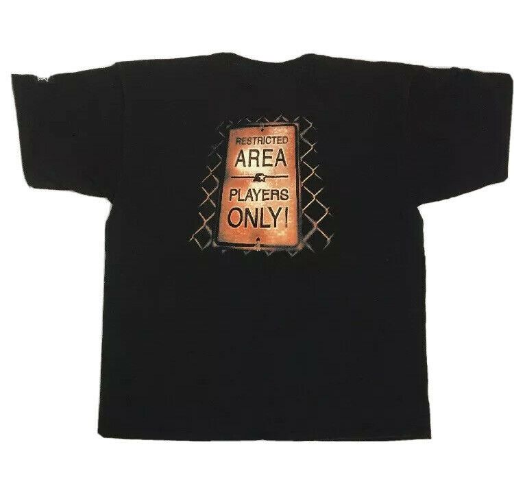 Vintage Starter T Shirt Concrete Athlete Vtg Black L Double Sided