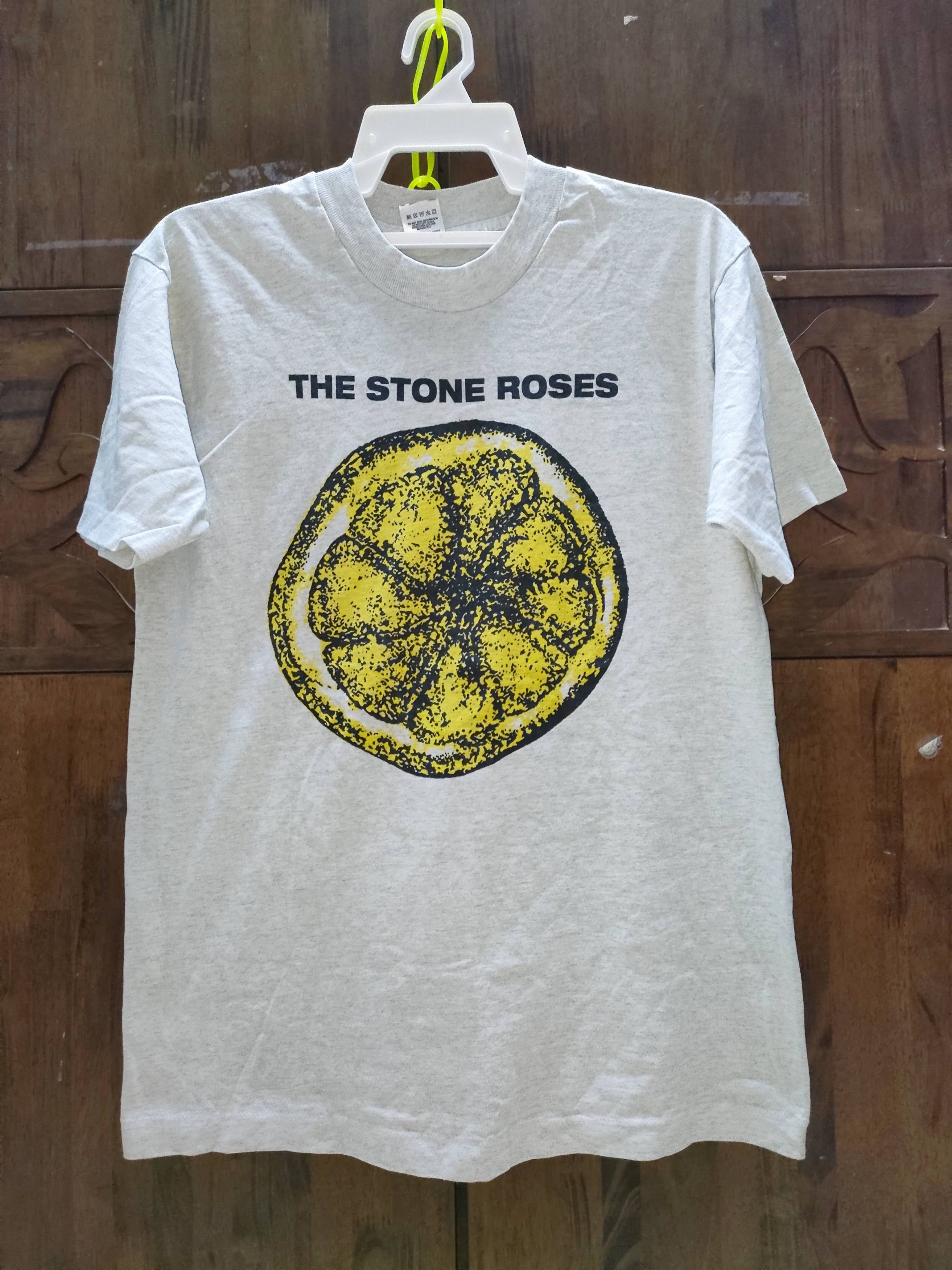 Vintage 90s Stone Roses Rock Britpop Logo Band Tee Hoodie, Sweatshirt | FlexRushtees.com