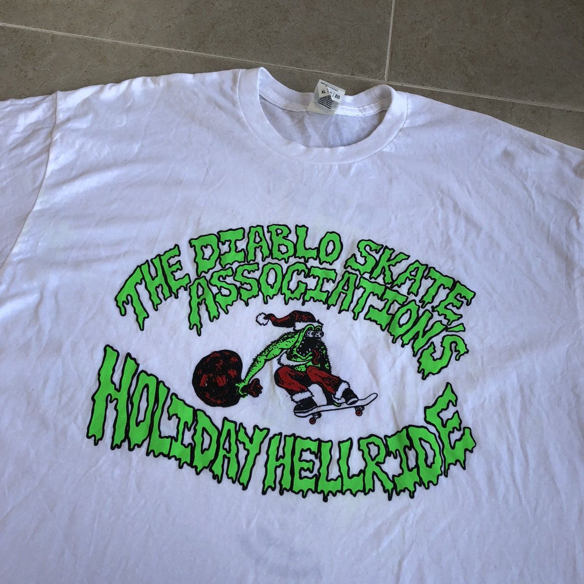 Vintage The Diablo Skate Associations Holiday Hellride T Shirt