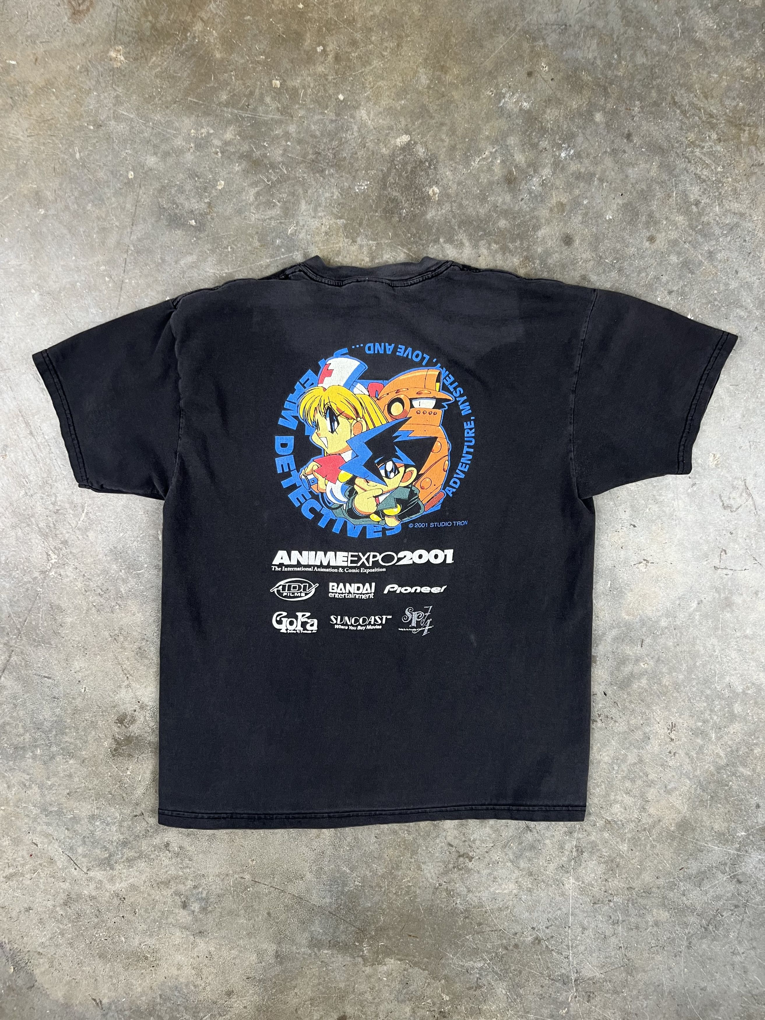 Vintage 2001 Anime Expo Convention Tee Large Hoodie, Sweatshirt | FlexRushtees.com