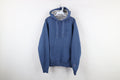 Vintage Champion Sun Faded Monochrome Hoodie Sweatshirt Blue T-Shirts | FlexRushtees.com