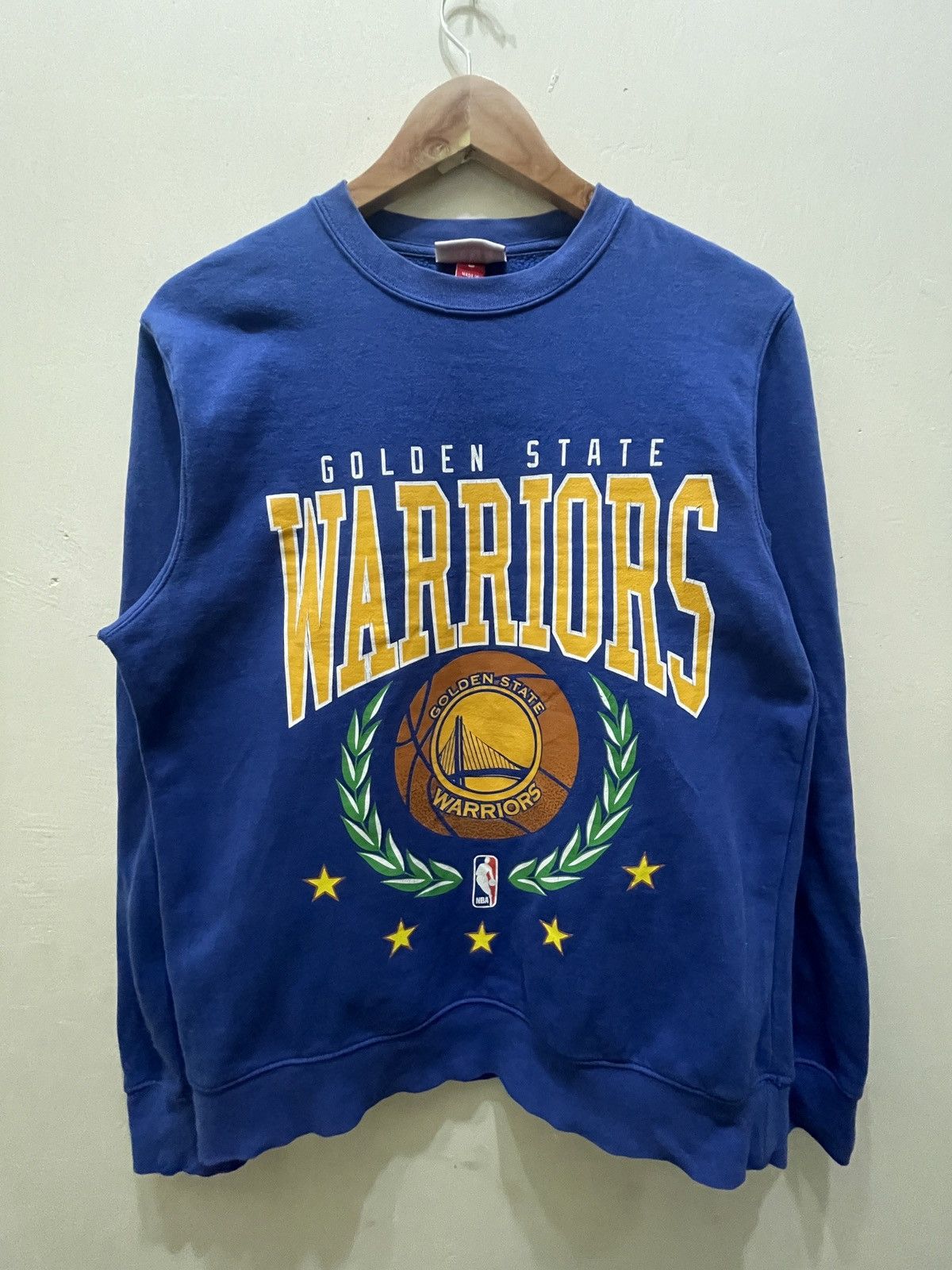 Mitchell Ness Golden State Warrior Mlb Mitchell Ness Crewneck Blue T-Shirts, Hoodie, Sweatshirt | FlexRushtees.com