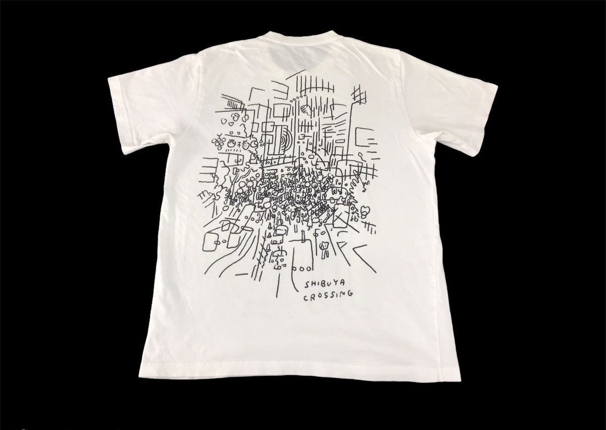 Japanese Brand Sprzny Jason Polan American Artist Illustration Shibuya Tee Hoodie, Sweatshirt | FlexRushtees.com